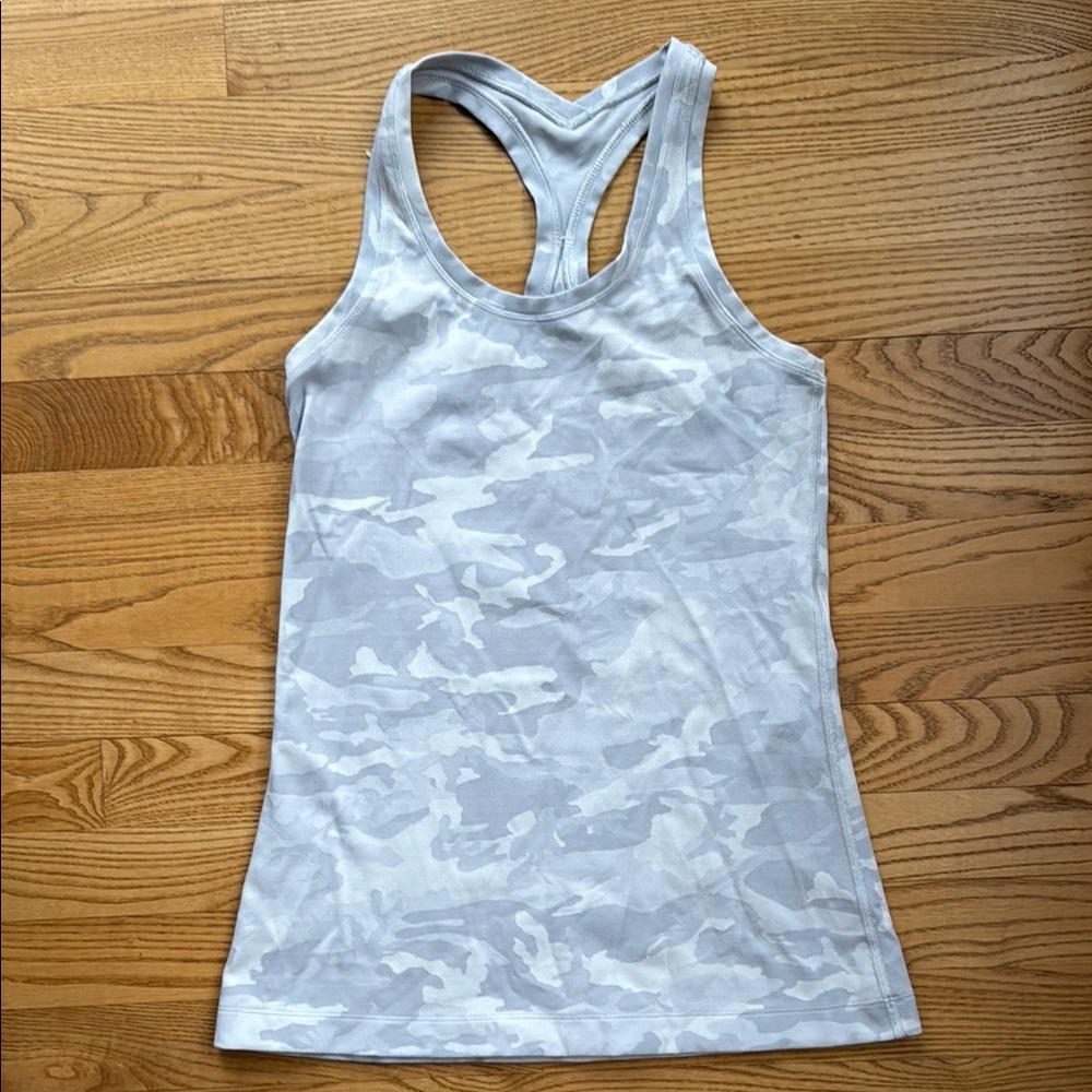 Lululemon Cool Racerback Tank Grey Camo